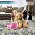thumbnail image 3 of Yesfashion Carpets Area Rugs Washable 200G Velvet (Total 980Gsm) Terry Velvet Tpr Washed Folding Backing Carpet Modern-Milu Beige 5ft*7ft, 3 of 7