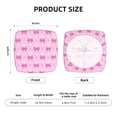 thumbnail image 5 of Rateoe Pink bows Pattern Square Couch Cushion Covers, Sofa Furniture Protector Slipcover with Bottom Tie rope, Soft Non-Slip Non-Wrinkle Non-Sticky-Two Pieces, 5 of 7