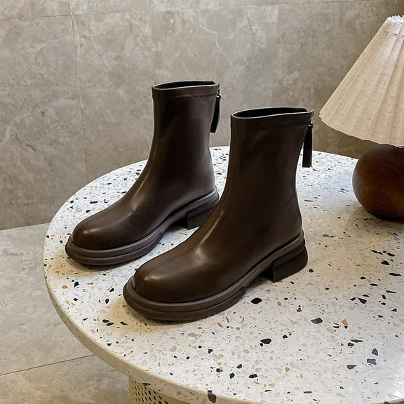 Elevate Your Style with These Retro Chunky Heeled Ankle Boots