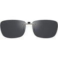 thumbnail image 1 of Gafas de sol con clip CAXMAN, polarizadas, con protección UV, lente gris, 1 of 6