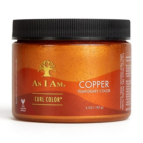 As I Am Curl Color - Copper - 6 ounce - Color and Curling Gel - Temporary Color - Medium Hold - Vegan & Cruelty Free C29