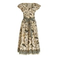 thumbnail image 1 of Ulla Johnson Womens Midi Dress Amira Yellow Floral Cotton Boho Style Ladies 0-10, 1 of 2