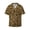 Gold Glitter Leopard, variant on offers the Gold Glitter Leopard for Men's Casual Short-sleeved Shirt, a button-up collared shirt with a pocket, perfect for beach vacations and yacht travel in the Medium size.