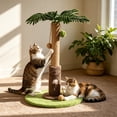 thumbnail image 2 of Cat Scratching Post, Palm Tree Cat Scratching Post for Indoor Cats, Tall Sisal Cat Scratcher Tree with Sturdy Base, Cute Cat Scratch Post for Kittens & Adult Cats, 2 of 6