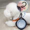thumbnail image 7 of Aoznliie Collapsible Dog Bowl, Portable Foldable Dog Water Bowl with Carabiner for Travel, Flexible Pet Feeding Dish for Outdoor,Blue, 7 of 7