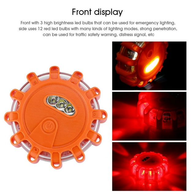 Luz de Trabajo ANGGREK Naranja para exteriores 15 LED Inastillables