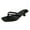 Black, variant on Women's Kitten Heel Sandals Square Toe Slip-On Flip Flop Heels Thong Sandals for Summer