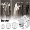 thumbnail image 4 of (19mm) Paquete De 2 Tringle Rideau De Douche Soporte De Tringle Bride En Alliage De Zinc, Soporte De Garde-robe, Soporte De Tringle Rideau De Do, 4 of 5
