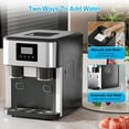 thumbnail image 3 of DISHUP 3 IN 1 Water Dispenser with Ice Maker & Crusher, 40 lbs/24H Ice Maker Machine,  Self Cleaning, Home/Office, Black, 3 of 6