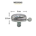 thumbnail image 5 of Timbre De Campana De Acero ALTREGO para Bicicleta Ajustable Cromado, 5 of 5