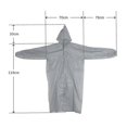thumbnail image 5 of 22 5 S Hooded Ponchos Transparent Raincoat Eva Cuffs Women Men Outdoor Travel Rain Cover Cam, 5 of 5