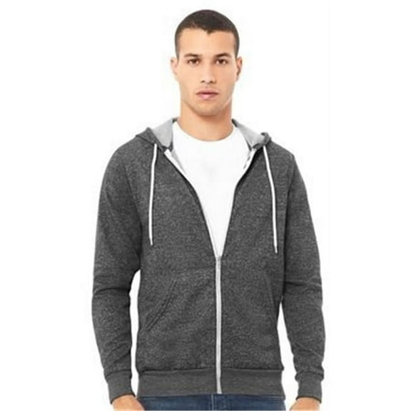 Unisex Sponge Fleece Full-Zip Hoodie, Military Green - Small