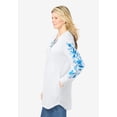 thumbnail image 3 of Woman Within Plus Size Embroidered Hoodie Sweatshirt, 3 of 6