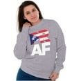 thumbnail image 3 of Puerto Rico Rican Boricua AF Flag Sweatshirt for Men or Women Brisco Brands S, 3 of 5