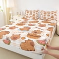 thumbnail image 4 of Erosebridal Capybara Full Size Sheets,Cute Rodent Animals Bed Sheets For Kids Teens 4-Piece, 4 of 6