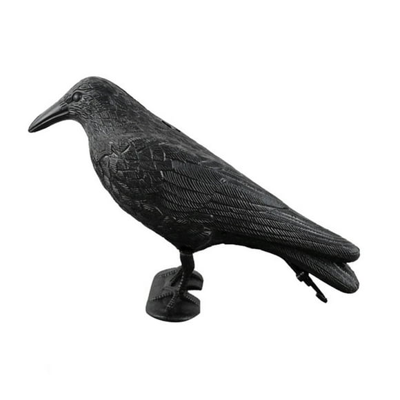 AMERTEER Simulation Black Crow Decoy Shooting Hunting Decoy Plastic Landscape Garden Decoration Household Supplies