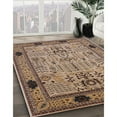thumbnail image 3 of Ahgly Company Machine Washable Indoor Rectangle Industrial Modern Sepia Brown Area Rugs, 3' x 5', 3 of 7