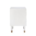 thumbnail image 2 of Linon Ginzel Mid-Century Modern 2-Drawer Nightstand, White, 2 of 18