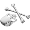 thumbnail image 3 of Nuevo 3D 3M Calavera Metal Esqueleto Crossbones Etiqueta Engomada De La Motocicleta Del Coche Etiqueta Del Emblema Del Cráneo Insignia Pegatinas De Estilo Del Coche, 3 of 6