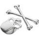 thumbnail image 4 of Nuevo 3D 3M Calavera Metal Esqueleto Crossbones Etiqueta Engomada De La Motocicleta Del Coche Etiqueta Del Emblema Del Cráneo Insignia Pegatinas De Estilo Del Coche, 4 of 5