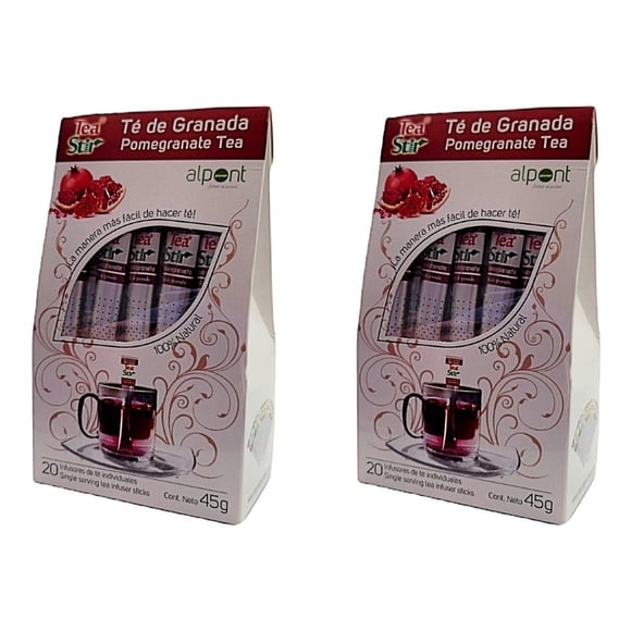 Alpont Té Stir Té De Granada 20 Piezas 2 Paquetes