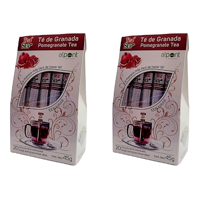 Alpont Té Stir Té De Granada 20 Piezas 2 Paquetes