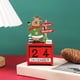 thumbnail image 1 of onlyliua para El Hogar Adornos Navideños Marionetas de Madera Navideñas Adornos de Decoración de Escritorio Navideño Adorno de Cuenta Regresiva, 1 of 6