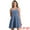 Light Blue, variant on DARING DIVA Stylish Denim Casual Tank Square Neck Mini Dress XS Dark Blue