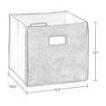 thumbnail image 6 of RiverRidge Kids 2pc Collapsible Cube Fabric Storage Bins with Handles - Black, 6 of 9
