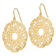 thumbnail image 2 of 14K Yellow Gold Earring Drop & Dangle Women'S 48 mm 35, 2 of 3