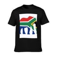 thumbnail image 4 of T-shirt Colorful Eleph  Soft Cotton Adult Heat-Transfer Graphic T-Shirt - 180g Breathable Fabric, Unisex Summer Casual Wear with Durable Heat-Printed Design, 4 of 9