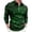 Dark Green, variant on Mens Shirts St Patrick'S Day Full Print Style Long Sleeve Zipper Mens New Clothing,Dark Green,2XL