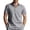 Grey, variant on YAYUBA Mens Polos Short Sleeve Button Down V Neck Big and Tall Summer Casual Tennis T Shirts Quick Dry Loose Fit Oversized Golf Fashion Shirts