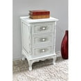 thumbnail image 1 of International Caravan Windsor 3 Drawer End Table in Antique White, 1 of 3