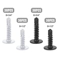 thumbnail image 2 of Tornillos de Metal Autorroscantes, Juego Acero Inoxidable 120P Autoperforantes Cabeza Surtidos para Paneles Yeso Madera, 2 of 5