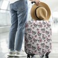 thumbnail image 2 of White Floral Skull Pattern Luggage Cover Fashion Suitcase Cover Baggage Covers Fit 25-28 Inch Luggage (Go Travel), 2 of 5
