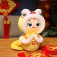 thumbnail image 6 of KeirineCC Chinese New Year Snake Plush Animal Toys 2025 Lucky Snake Stuffed Plush Animals Mascot Snake Toys Chinese Zodiac Animals Snake Doll for New Year Home Car Decor(Yellow, 7.9inch), 6 of 7