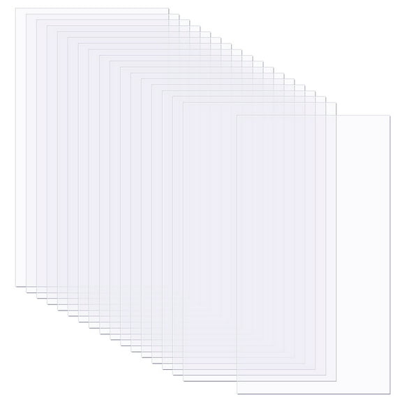 PET Plastic Sheets Rectangle Clear 280x216x0.12mm