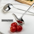 thumbnail image 5 of 7.5 Inch Small Ladle with Spout Hammered 18\\/10 Stainless Steel Sauce Ladle Gravy Ladle Spoon (Silver), 5 of 5