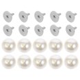 thumbnail image 1 of IDEANATEGRATE 100Ud Botones Para Camisas Perla Botón Instantáneo Sin Coser Para Cuffs, 1 of 6