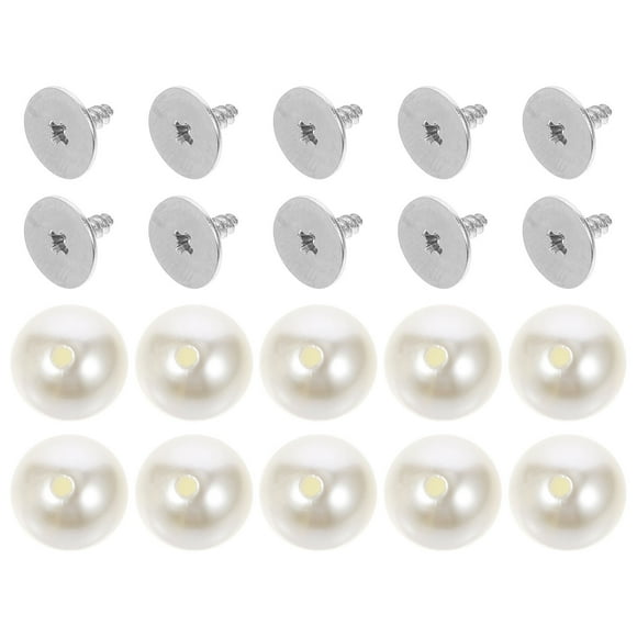 IDEANATEGRATE 100Ud Botones Para Camisas Perla Botón Instantáneo Sin Coser Para Cuffs