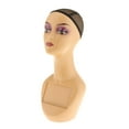 thumbnail image 2 of HILABEE Female Mannequin Head with Mesh Cap Accessories Practical Jewelry Stand 19" Tall F, 2 of 9