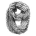 thumbnail image 4 of Peach Couture Beautiful Classic Lightweight Sheer Chevron Infinity Loop Scarf, 4 of 10