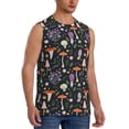 thumbnail image 2 of Pofeuu Mushrooms Print Men's Muscle T-Shirt, Sleeveless, Muscle Tank, Classic Muscle Tee Top For Men Casual Sleeveless Muscle T-Shirt Trendy Clothes-Large, 2 of 7