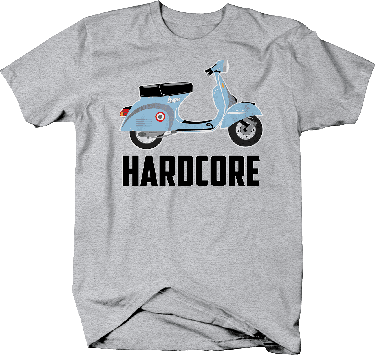 Scooter Hardcore Funny Motorcycle T-Shirt for Men 3XL 