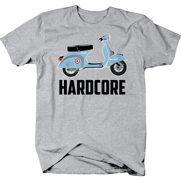 Scooter Hardcore Funny Motorcycle T-Shirt for Men XLarge 