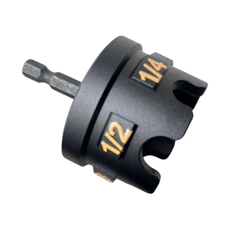 Compact Nut Zipper Drill Attachment Easy Bolt Extractor Tool for 1/4", 3/8", 1/2" Rods