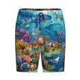 thumbnail image 6 of Daiia Sea World Mens Woven Stretch Pajama Short,Short Pajama Pants-4X-Large, 6 of 7
