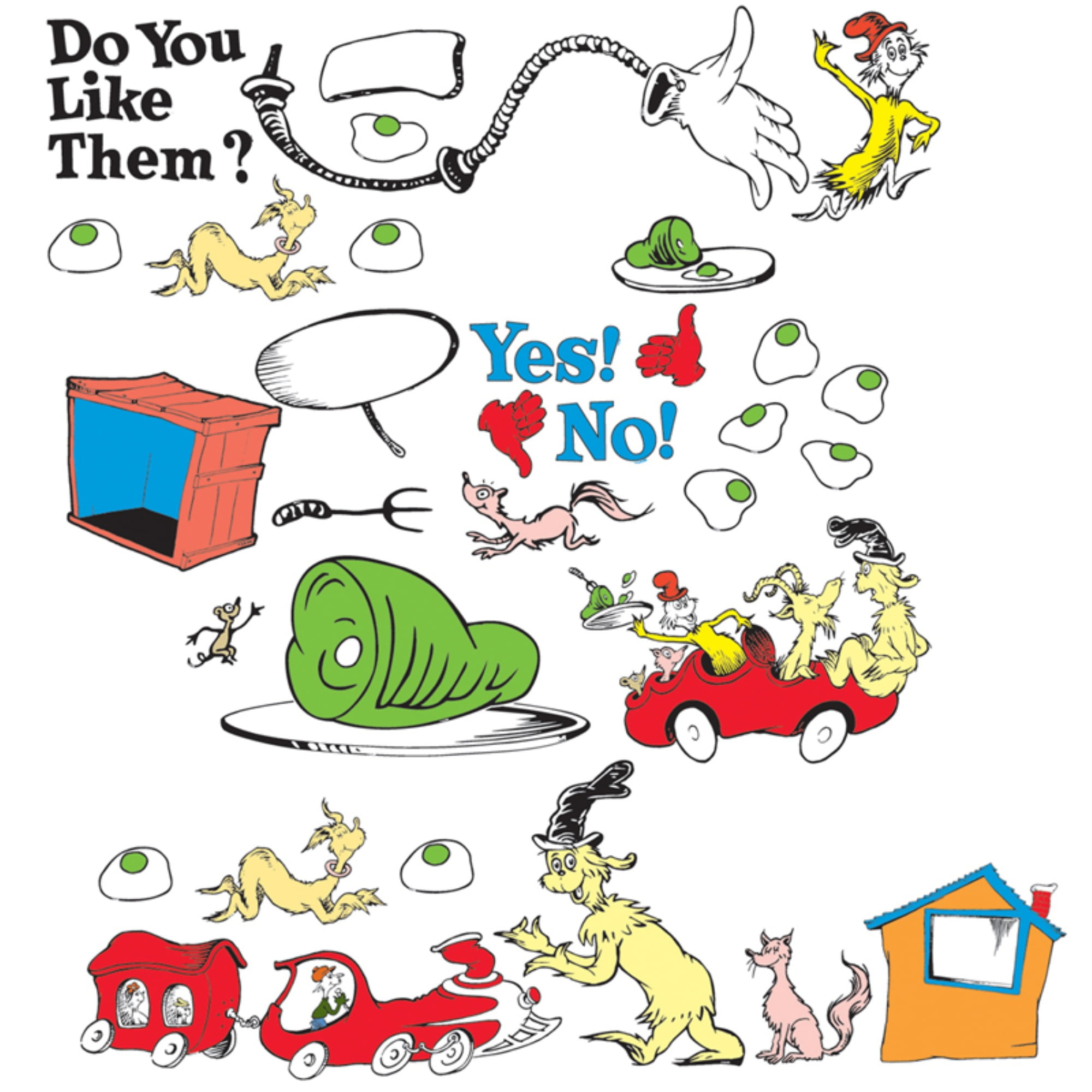 Dr. Seuss - Green Eggs and Ham Bulletin Board Set