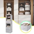 thumbnail image 2 of Hanging Bedroom Storage Bag Non Woven Fabric Washable Foldable Multi-Layer Clothing Organizer for Wardrobe Home, 2 of 7